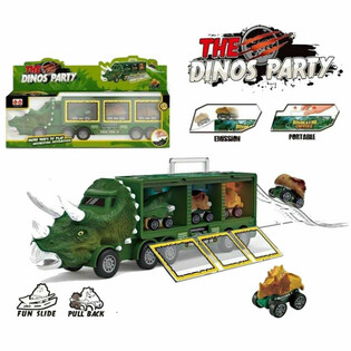 KAMION DINOSAUR S 3x DINO AUTIĆA - SET U VELIKOJ POKLON KUTIJI