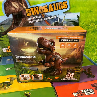 3D Dinosaur Set za Sastavljanje u Poklon Kutiji - Display (8 kom.)