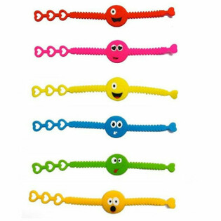Vesele Silikonske Narukvice Smiley (12 komada)