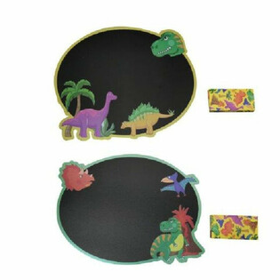 Ploča za kredu Dinosaur s kredama u stalku (24 kom.)