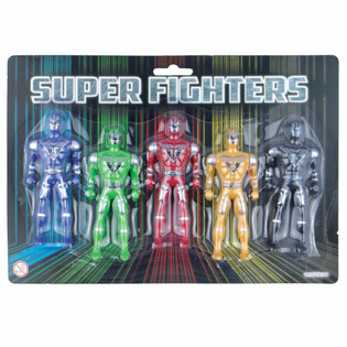 SUPER FIGHTERS - 5 Akcijskih Figura na Kartici (6 kom.)
