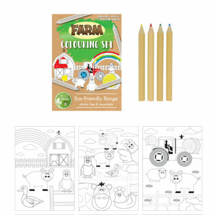 ECO FRIENDLY - Set za crtanje Farma (25 kom.)