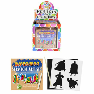 Ekolo&scaron;ki Magični Papir za Struganje Superjunaci Display (108 kom.)