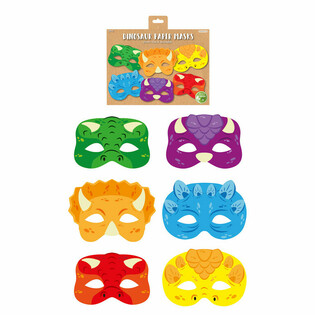 Papirnate Maske Dinosaura ECO (12 komada)