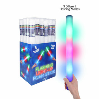 LED pjenasti &scaron;tapići - vi&scaron;ebojni party &scaron;tapići u displeju (24 kom.)