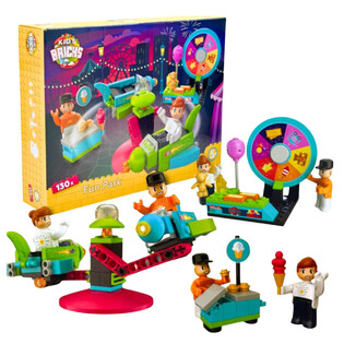 KIDS BRICKS FUN PARK - SET KOCKICA ZA SLAGANJE - 130 DIJELOVA (1 kom.)