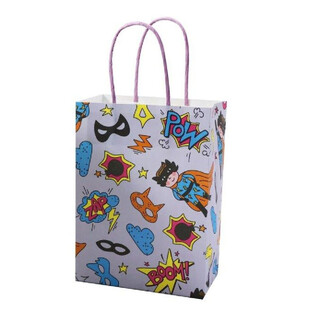 Papirnate Poklon Vrećice Superheroj - 16x9x22 cm (12 kom.)
