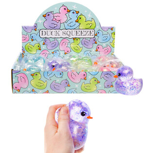 GUMENA PATKA SQUEEZE DUCK - MIX BOJA - U STALKU (12 kom.)
