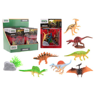 ANIMAL WORLD - Set Dinosaura 8 Dijelova - U Displayu (12 kom.)