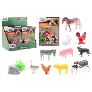 ANIMAL WORLD - Set Životinja na Farmi 12 dijelova - u Displayu (12 kom)