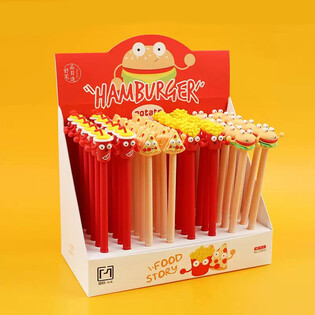 Kemijske olovke Fast Food u stalku (48 komada)