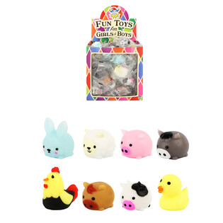 SQUISHY ZA TOMBOLU - DOMAĆE ŽIVOTINJE - U DISPLAYU (96 kom.)