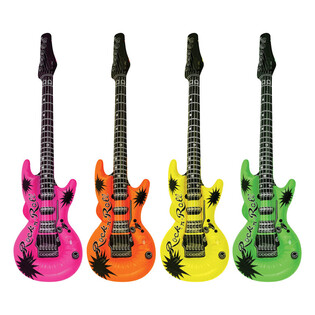 Gitar na napuhavanje Neon Mix - 95cm (12 komada)