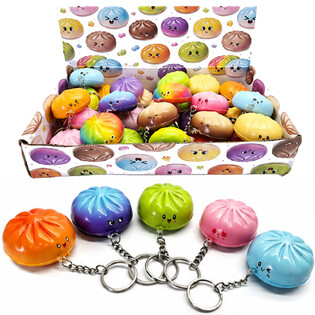 RAGE - SQUISHY DUMPLINGS PRIVJESCI ZA KLJUČEVE - MIX BOJA - U DISPLAYU (24 kom.)