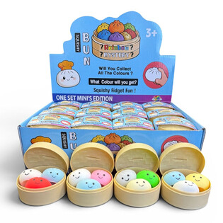 RAGE - Squishy MINI&rsquo;S EDITION Mini Okruglice Dumplings MALE (5.3 x 5.3 x 4.1 cm) Viral 2026 Fidget Toy (24 kom.)