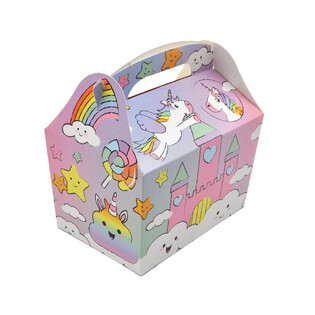 KUTIJA ZA DJEČJI MENU MODEL: JEDNOROG / UNICORN - Dim. 18.5x12x19 CM - FOODBOX (24 kom.)