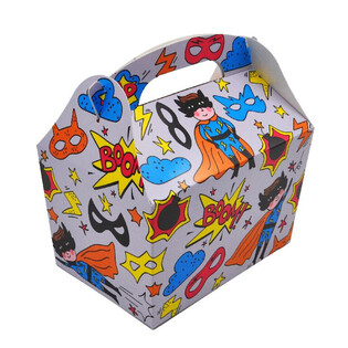 KUTIJA ZA DJEČJI MENU SUPERHERO: 18.5x12x19 CM - FOODBOX - KIDSBOX (24 kom.)