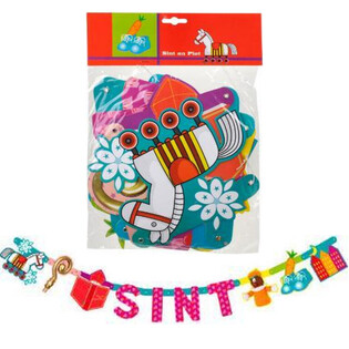 GIRLANDA SINTERKLAAS I PIET - DULJINA 1.5 M (12 kom.)
