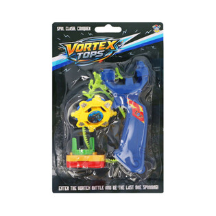 Spinner Battle Zvrk s Lanserom na Kartici (6 kom.)