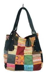 B-FAIR Velika Patchwork Torba Crna (1 kom)