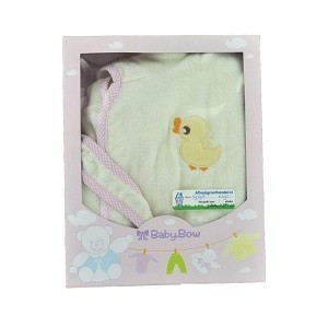 Dječji ogrtač za kupanje BABY BOW Žuti / Ružičasti