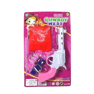 Cowgirl set za djevojčice sa svjetlom i zvukom (6 kom.)